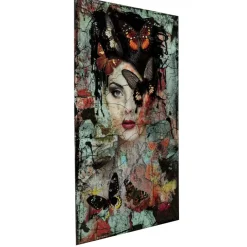 Hot Glasbild Lady Butterfly 100X150Cm Bilder