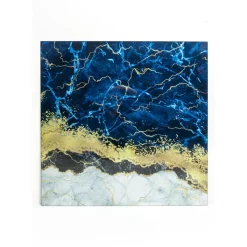 Best Glasbild Metallic Ocean 100X100Cm Bilder