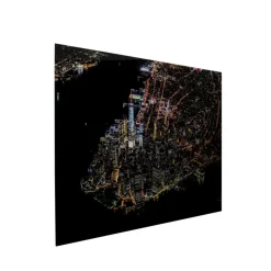Outlet Glasbild Midnight City 180X120Cm Bilder