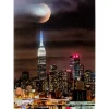 Best Glasbild Skyline Moon 80X120Cm Bilder