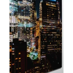 Sale Glasbild Skyline Night 150X100Cm Bilder