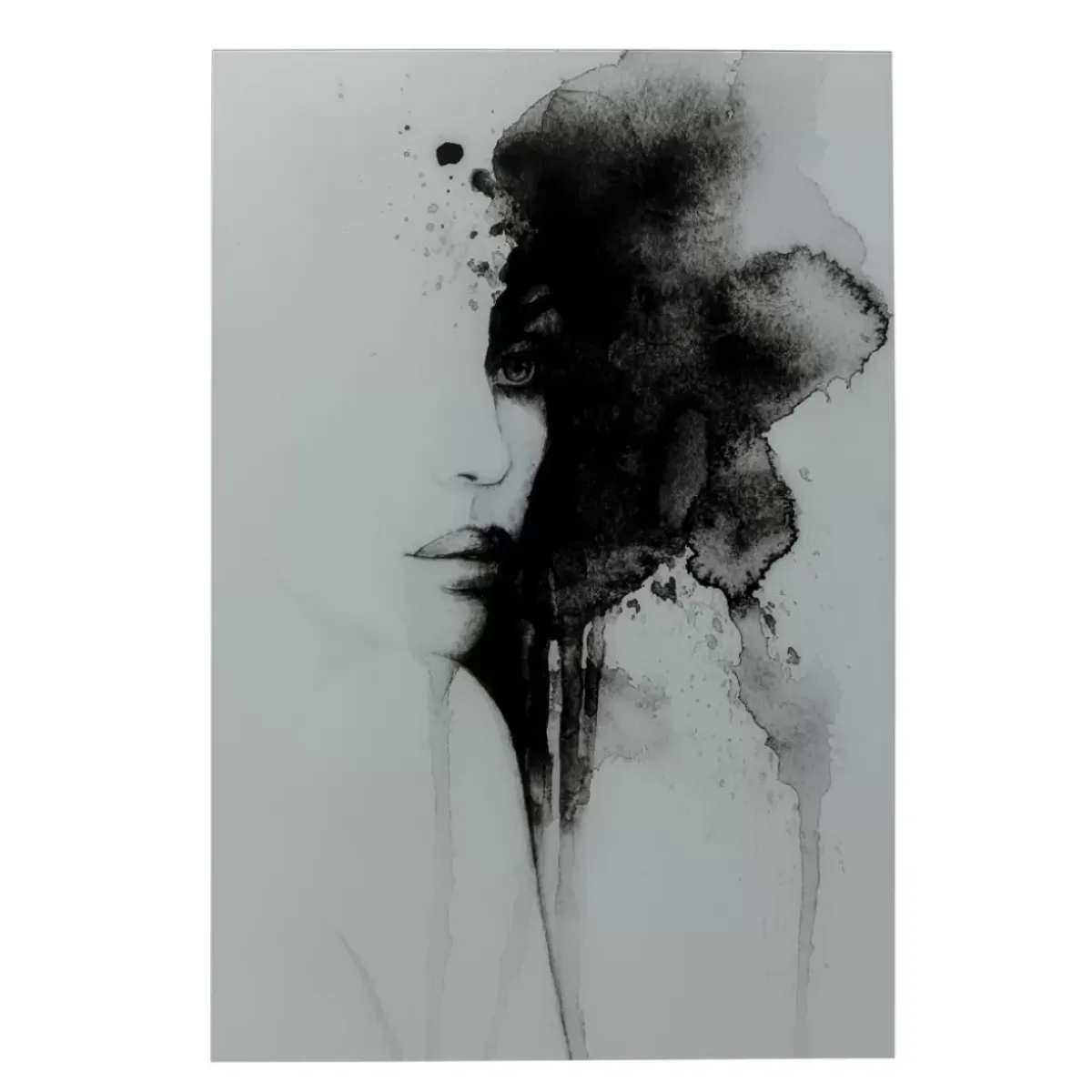 Best Glasbild Smokey Face 100X150Cm Bilder