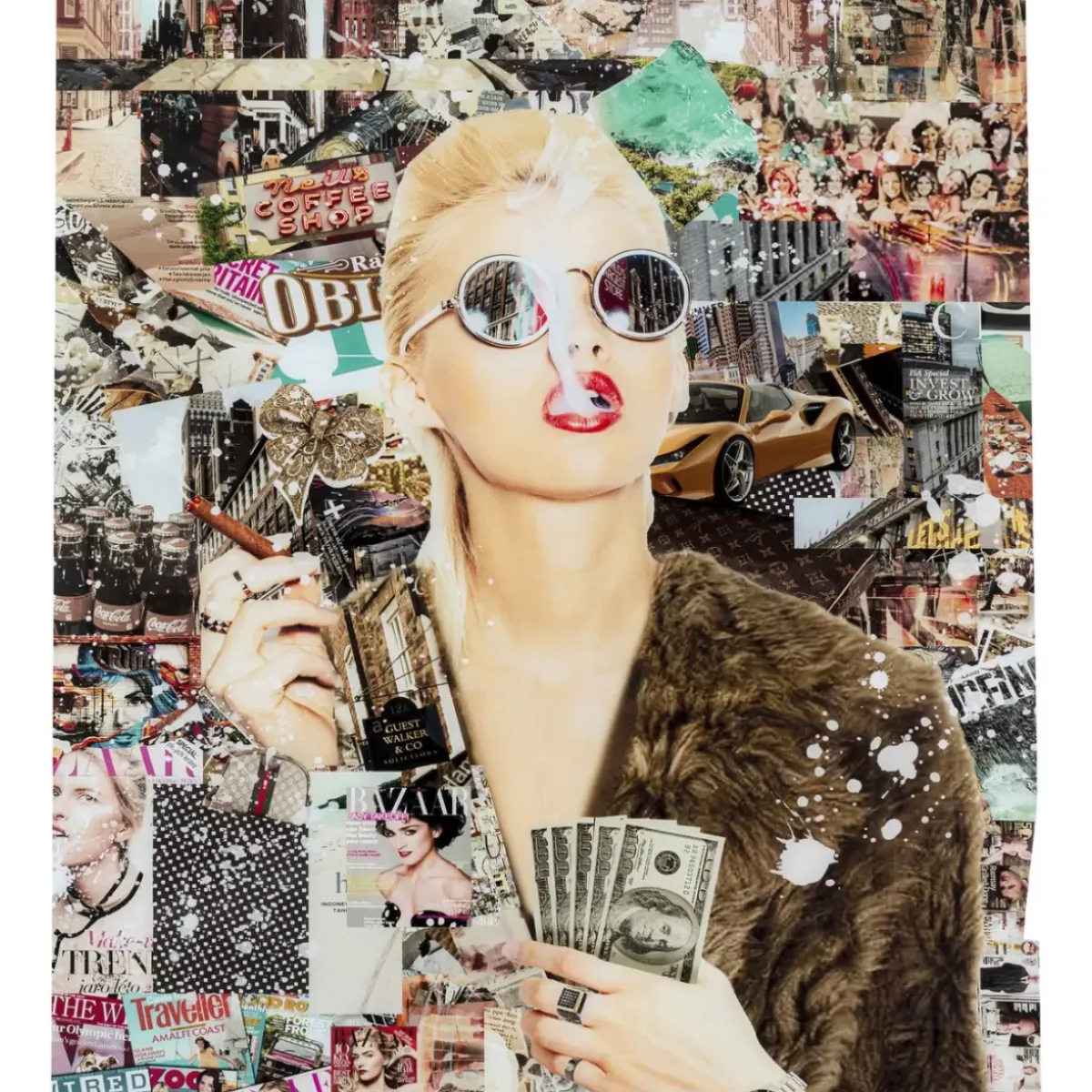 Online Glasbild Trendy Shopper 120X150Cm Bilder