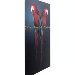 Hot Glasbild Twin Parrot 80X120Cm Bilder