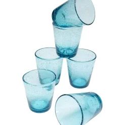 Clearance Glas-Set Bubble Blau (6/Tlg.) Geschirr & Tischaccessoires
