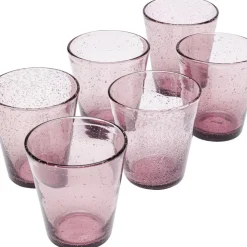 Hot Glas-Set Bubble Mauve (6/Tlg.) Geschirr & Tischaccessoires
