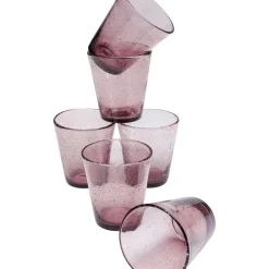 Hot Glas-Set Bubble Mauve (6/Tlg.) Geschirr & Tischaccessoires