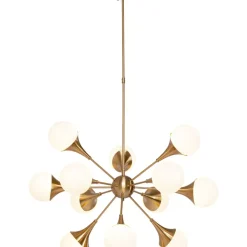 Hangeleuchte Bulb Fiction 12 Brass O102Cm Hängeleuchten