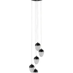 Online Hangeleuchte Frozen 5 Schwarz Matt O35Cm Hängeleuchten