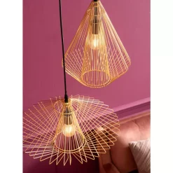 Hot Hangeleuchte Modo Wire Round Gold Hängeleuchten
