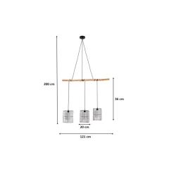 Online Hangeleuchte Three Grids 120Cm Hängeleuchten