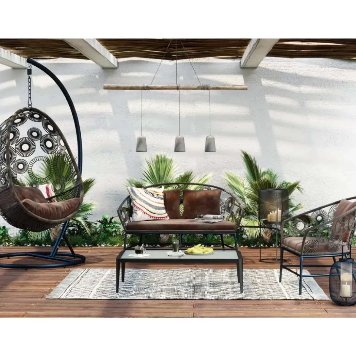 Best Hangesessel Ibiza Braun Outdoormöbel