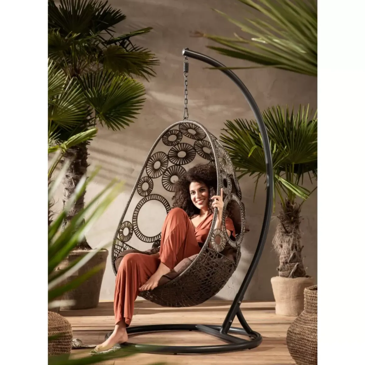 Best Hangesessel Ibiza Braun Outdoormöbel