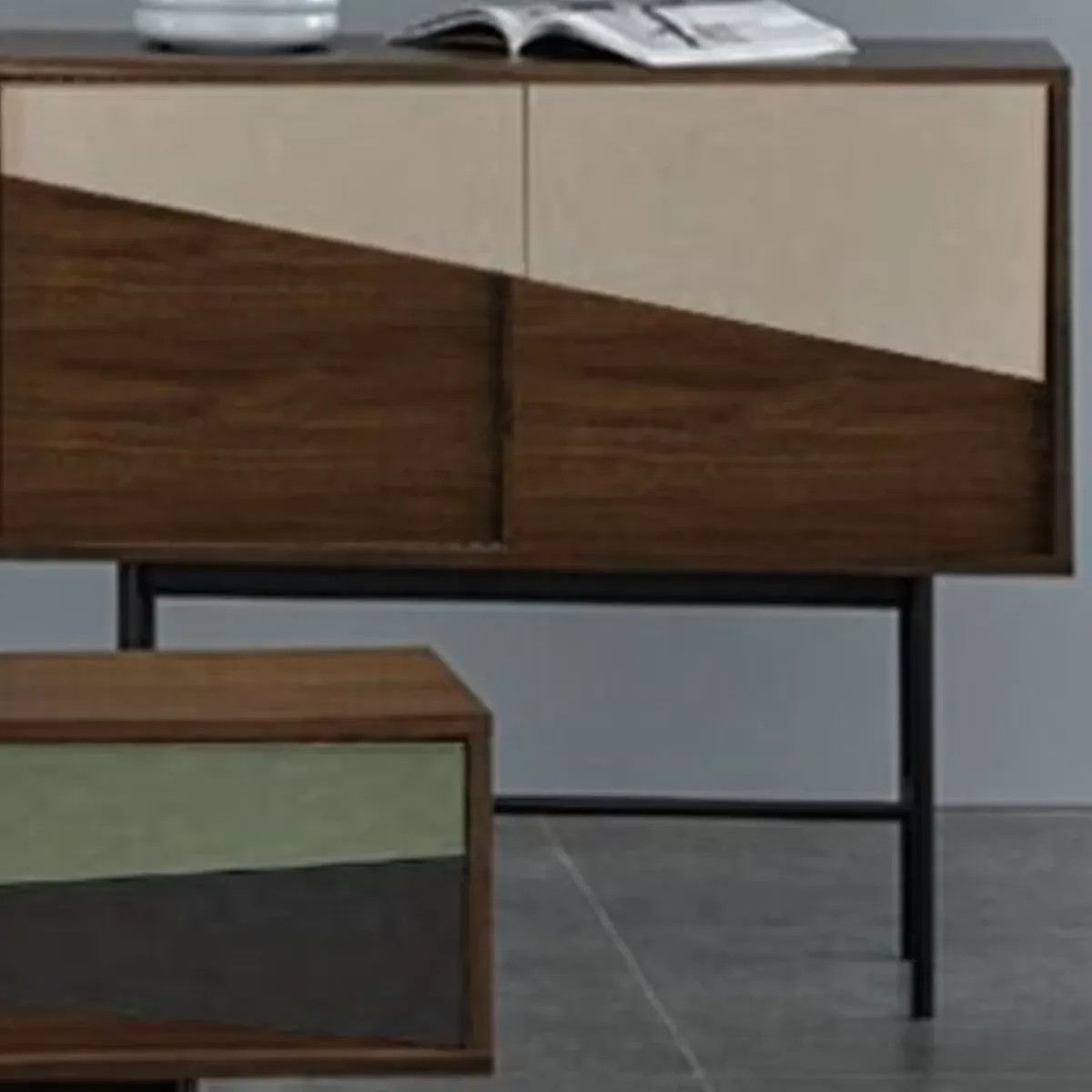 New Highboard Lamello Colore 110X95Cm Kommoden & Sideboards
