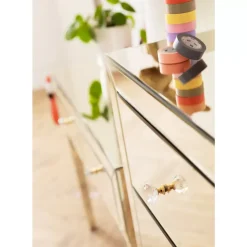 New Hochkommode Luxury Champagne 5 Schube Kommoden & Sideboards