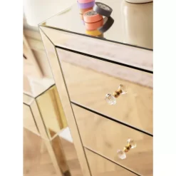 New Hochkommode Luxury Champagne 5 Schube Kommoden & Sideboards