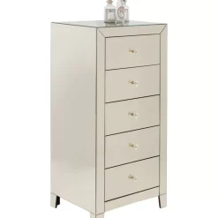 New Hochkommode Luxury Champagne 5 Schube Kommoden & Sideboards