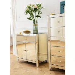 New Hochkommode Luxury Champagne 5 Schube Kommoden & Sideboards