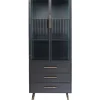 Outlet Hochschrank La Gomera 2 Turen 3 Schube Regale