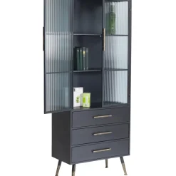 Outlet Hochschrank La Gomera 2 Turen 3 Schube Regale