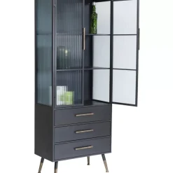 Outlet Hochschrank La Gomera 2 Turen 3 Schube Regale