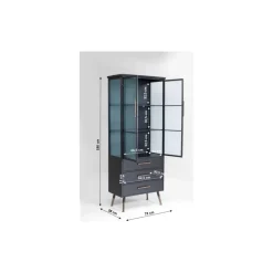 Outlet Hochschrank La Gomera 2 Turen 3 Schube Regale
