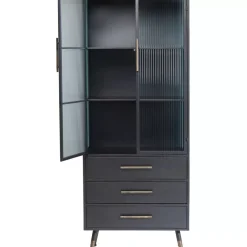 Outlet Hochschrank La Gomera 2 Turen 3 Schube Regale