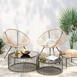 Sale Hocker Acapulco Natur Outdoormöbel