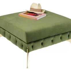 New Hocker Bellissima Velvet Grun 80 Sitzbänke