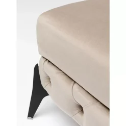 Hot Hocker Bellissima Velvet Beige 80Cm Sitzbänke