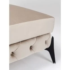 Hot Hocker Bellissima Velvet Beige 80Cm Sitzbänke