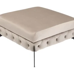 Hot Hocker Bellissima Velvet Beige 80Cm Sitzbänke