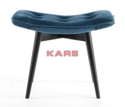 Hocker Black Vicky Velvet Petrol 46X59Cm Sitzbänke