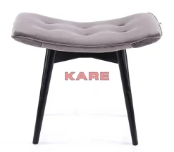 Sale Hocker Black Vicky Velvet Grau 46X59Cm Sitzbänke