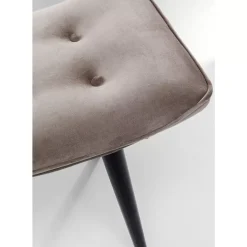 Sale Hocker Black Vicky Velvet Grau 46X59Cm Sitzbänke