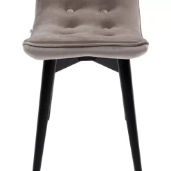 Sale Hocker Black Vicky Velvet Grau 46X59Cm Sitzbänke