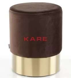 Best Hocker Cherry Braun Brass O35Cm Sitzbänke