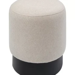 Discount Hocker Cherry Creme Black O36Cm Sitzbänke
