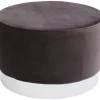 Outlet Hocker Cherry Dunkelgrau Silver O55Cm Sitzbänke