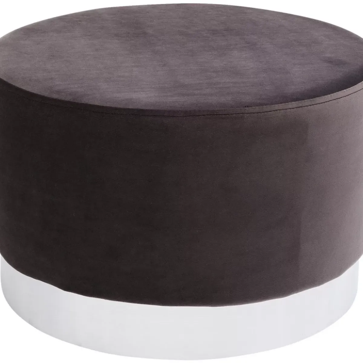 Outlet Hocker Cherry Dunkelgrau Silver O55Cm Sitzbänke
