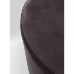 Outlet Hocker Cherry Dunkelgrau Silver O55Cm Sitzbänke