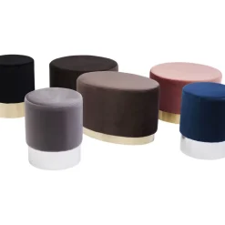 Sale Hocker Cherry Hellgrau Silver O35Cm Sitzbänke