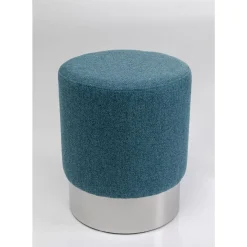 Discount Hocker Cherry Lina Blau Silver O35Cm Sitzbänke