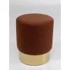 Discount Hocker Cherry Lina Braun Brass O35Cm Sitzbänke