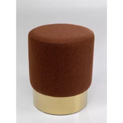 Discount Hocker Cherry Lina Braun Brass O35Cm Sitzbänke