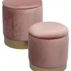 Sale Hocker Cherry Storage Rose Brass (2/Set) Sitzbänke