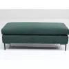 Hot Hocker Gianni Velvet Dunkelgrun Schwarz Sitzbänke