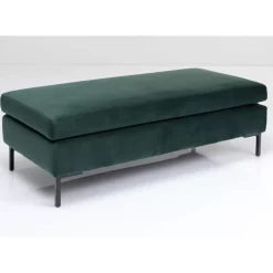 Hot Hocker Gianni Velvet Dunkelgrun Schwarz Sitzbänke