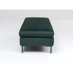 Hot Hocker Gianni Velvet Dunkelgrun Schwarz Sitzbänke