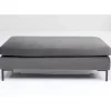 Clearance Hocker Gianni Velvet Grau Schwarz Sitzbänke